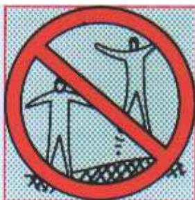 TRIGANO TRAMPOLINE + FILET + ECHELLE - Attention - 1