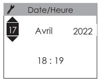 SAUTER KELUD SLIM VENTILO - - Réglez le jour, le mois, l'année, l'hour et les minutes - 1