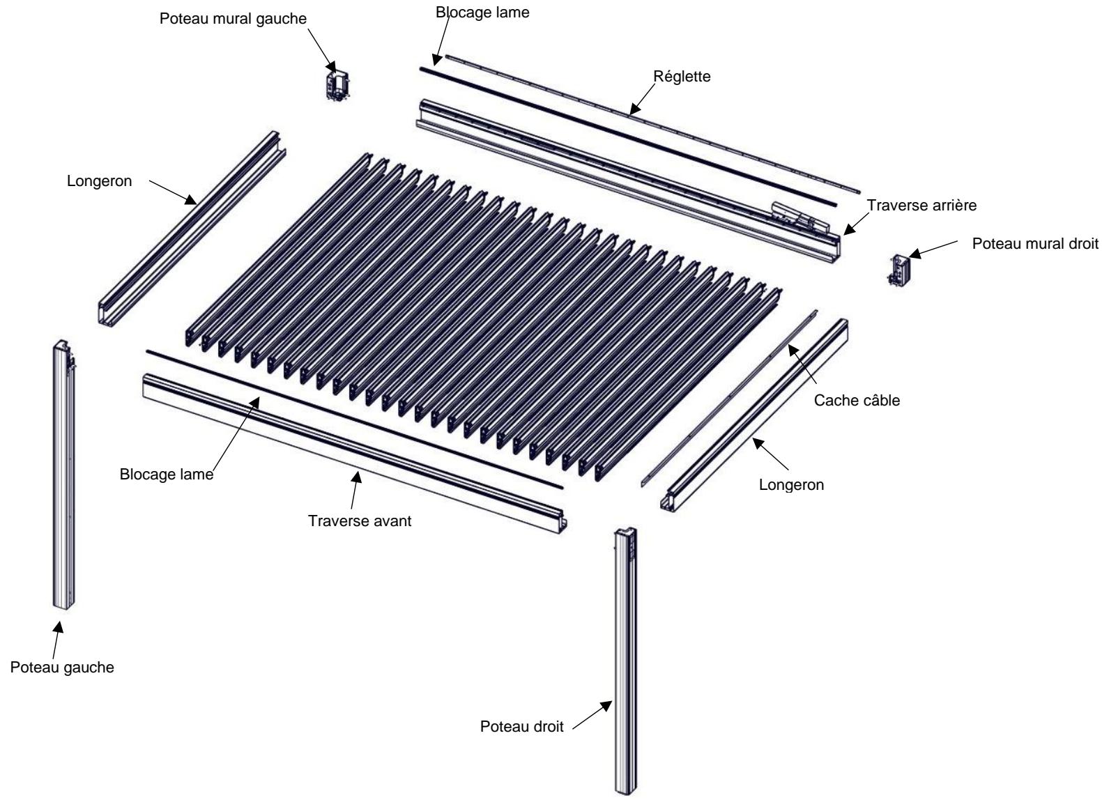 TIERAL OSAKA - Pergola sur mesure : - 1