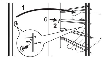 ELECTROLUX KOCDP66X - Comment retirer : Supports de grille - 2