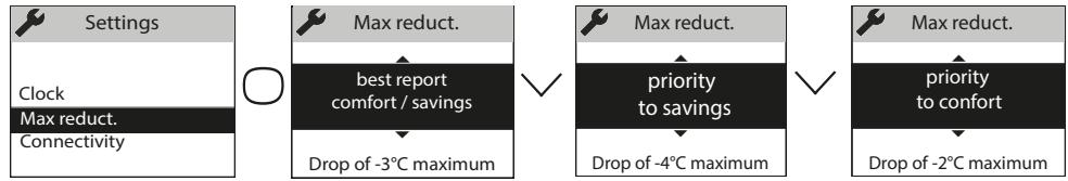 ATLANTIC Divali - - Accessing the temperature lowering parameters - 1