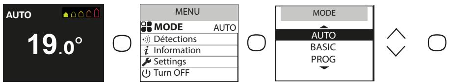 ATLANTIC Divali - - Operating mode selection - 1