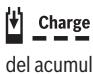 BOSCH AHS 48-20 LI | AHS 50-20 LI |AHS 53-20 LI | AHS 55-20 LI |UniversalHedgeCut 18-500 | UniversalHedgeCut 18-550 - Significado de losindicadores (AL 1830 CV) - 1