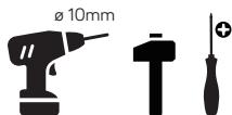 HEALLUX ALDEA - ETC01-13 : 1300W ETC01-15 : 1500W - Le Kit de fixation contient : - 13