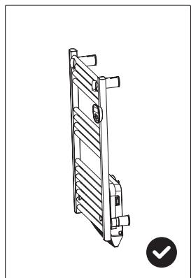 HEALLUX ALDEA - ETC01-13 : 1300W ETC01-15 : 1500W - lowest heated rail is at least 600 mm above the floor. - 1