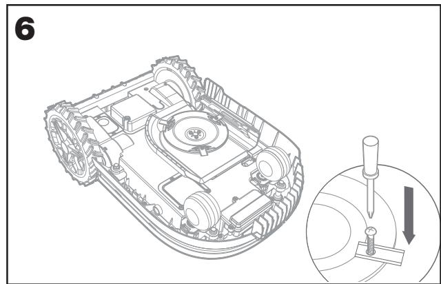 WORX WR147E.1 - 5.1.1Replacer les lames - 6