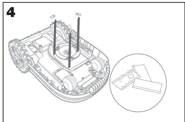 WORX WR147E.1 - 5.1.1Replacer les lames - 4
