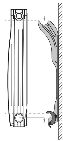 LE RADIATEUR FRANCAIS AMBITIEUX - - Mise en place du radiateur sur les pattes de fixation - 2