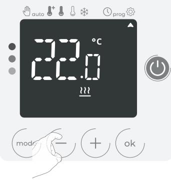 LE RADIATEUR FRANCAIS SOBRE - 1-Si I'ecart de tempereature est négatif, exemple : - 2