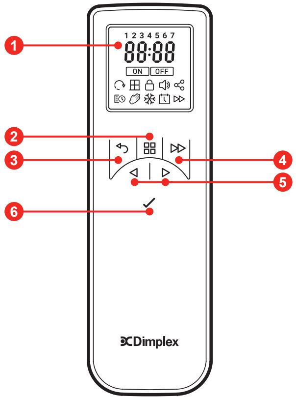 DIMPLEX CASSETTE DIMPLEX 400 LED - Accendere l'apparecchiatura - 1