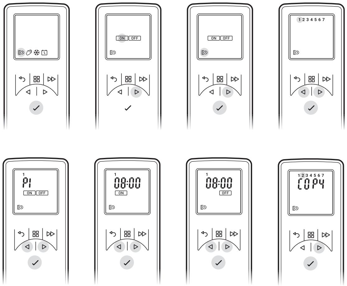 DIMPLEX CASSETTE DIMPLEX 400 LED - Impostare giorno e ora - 2