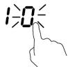 CATA ISB 3102 BK - If the timer is set on one zone: - 1