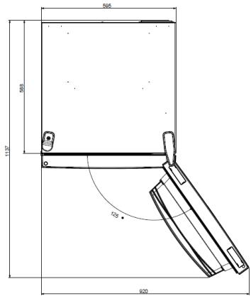 CANDY CCE3T618ES - Platzbedarf - 1