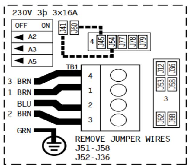 WATERCLIP LEMUY - RACCORDEMENT EN TRIPHASE 3X16 AMPÉRES. - 1