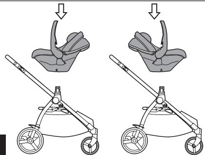 PEG PEREGO ADAPTATEUR PRIMO VIAGGIO POUR CHASSIS VELOCE, VIVACE, YPSI - primo viaggio adapter/links pegperego strollers - 5