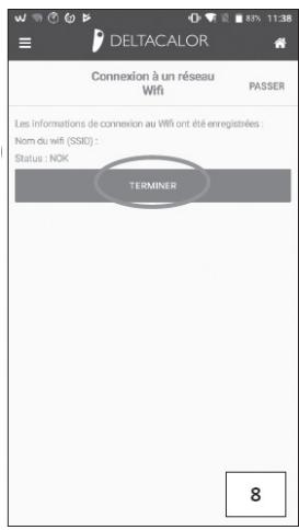 DELTACALOR MENEC - Description des erreurs - 10