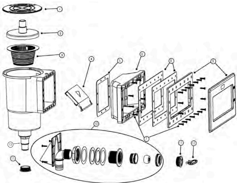 GRE EVORA - FIXAZAO DO SKIMMER - 1