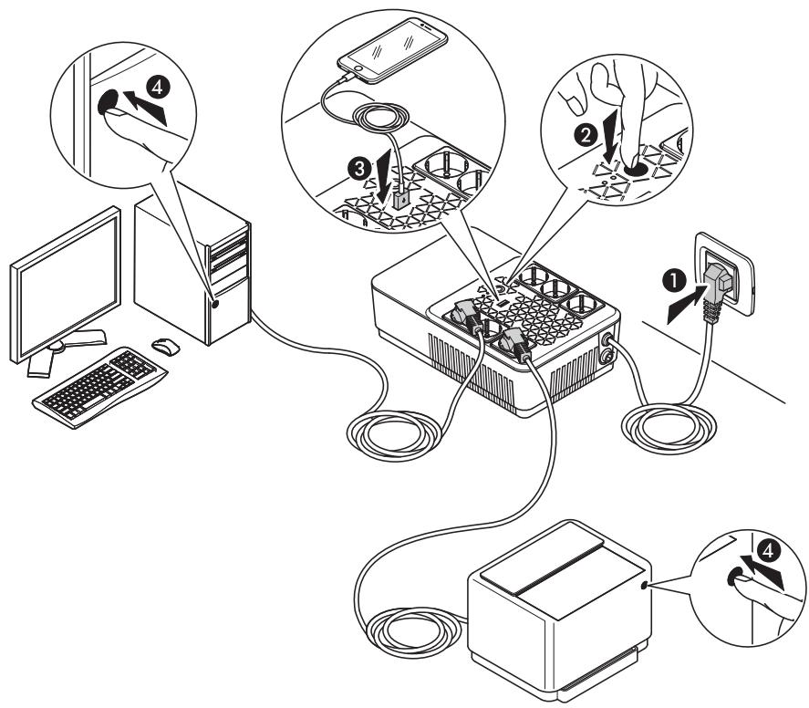 LEGRAND KEOR MULTIPLUG 800VA - Instalación - 5
