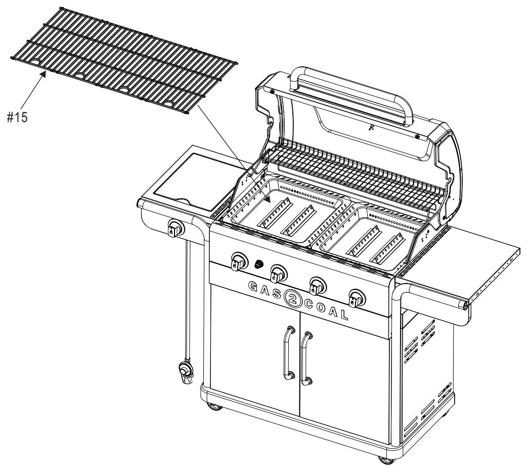 CHAR BROIL GAS2COAL - 468301421 - 468301421UK - 468302421 - GAS TO CHARCOAL CONVERSION MUST BE DONE WITH A COLD GRILL. - 5