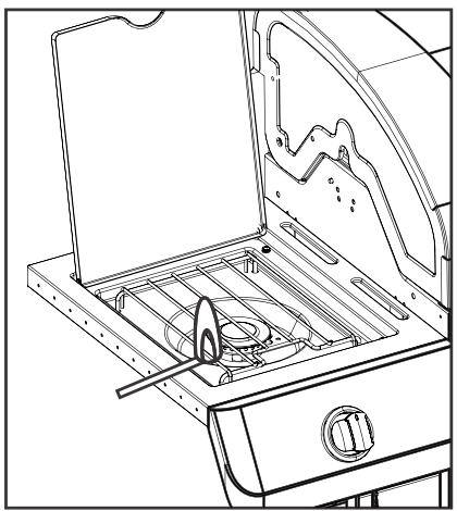 CHAR BROIL GAS2COAL - 468301421 - 468301421UK - 468302421 - Melegito lap gyufával történő begyuktasa - 1