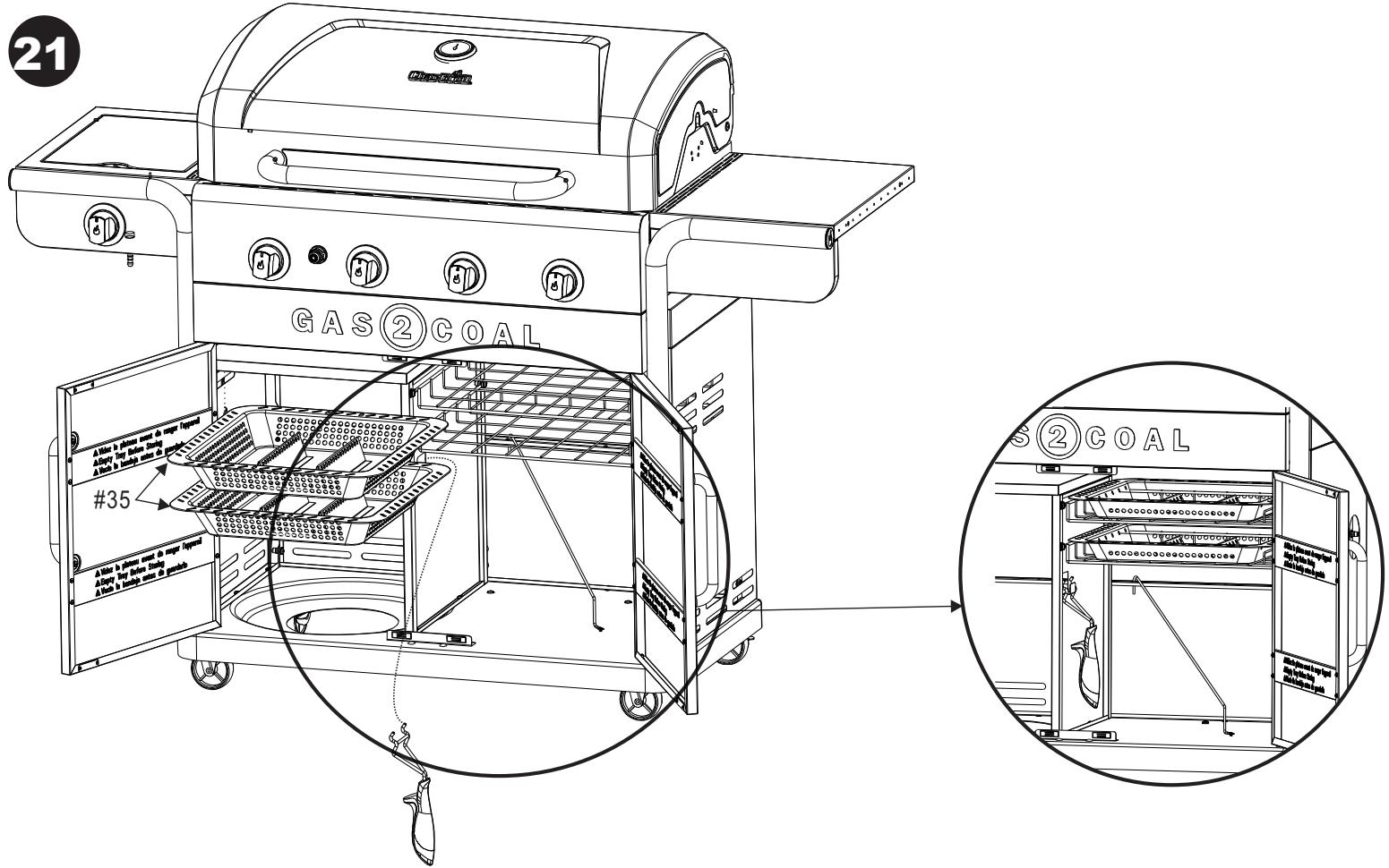 CHAR BROIL GAS2COAL - 468301421 - 468301421UK - 468302421 - Opbevaring af dit apparat - 4