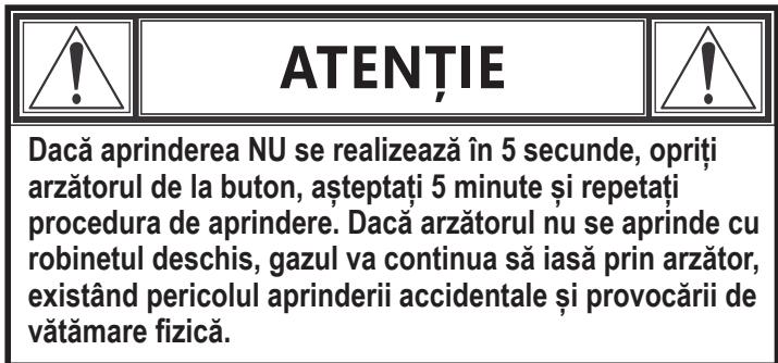 CHAR BROIL GAS2COAL - 468301421 - 468301421UK - 468302421 - Instructiuni pentru aprinderea gazului - Aprinderea cu aprințătorul incorporat - 2