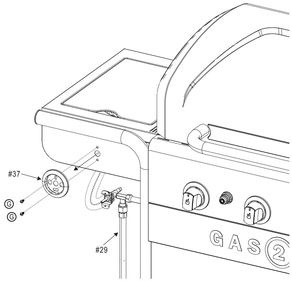 CHAR BROIL GAS2COAL - 468301421 - 468301421UK - 468302421 - PARTS LIST - 38