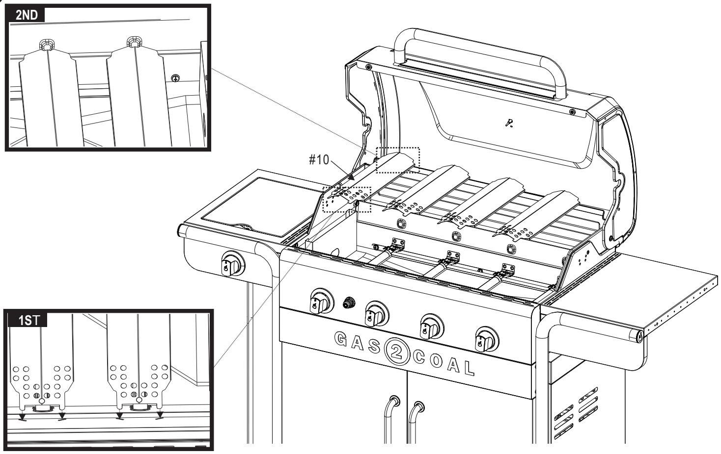 CHAR BROIL GAS2COAL - 468301421 - 468301421UK - 468302421 - Opbevaring af dit apparat - 1
