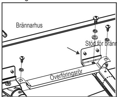 CHAR BROIL GAS2COAL - 468301421 - 468301421UK - 468302421 - Korrekt forbindelse mellan brannare och ventil - 1
