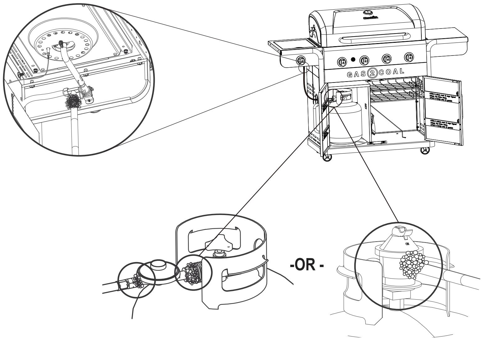 CHAR BROIL GAS2COAL - 468301421 - 468301421UK - 468302421 - GAS TO CHARCOAL CONVERSION MUST BE DONE WITH A COLD GRILL. - 6