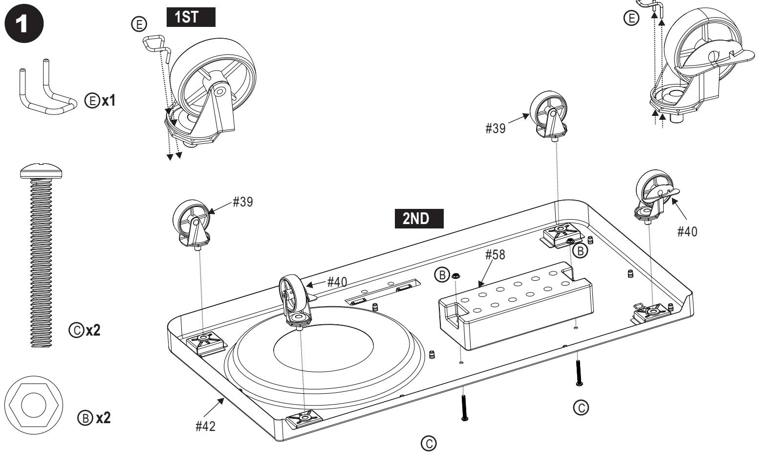 CHAR BROIL GAS2COAL - 468301421 - 468301421UK - 468302421 - PARTS LIST - 2