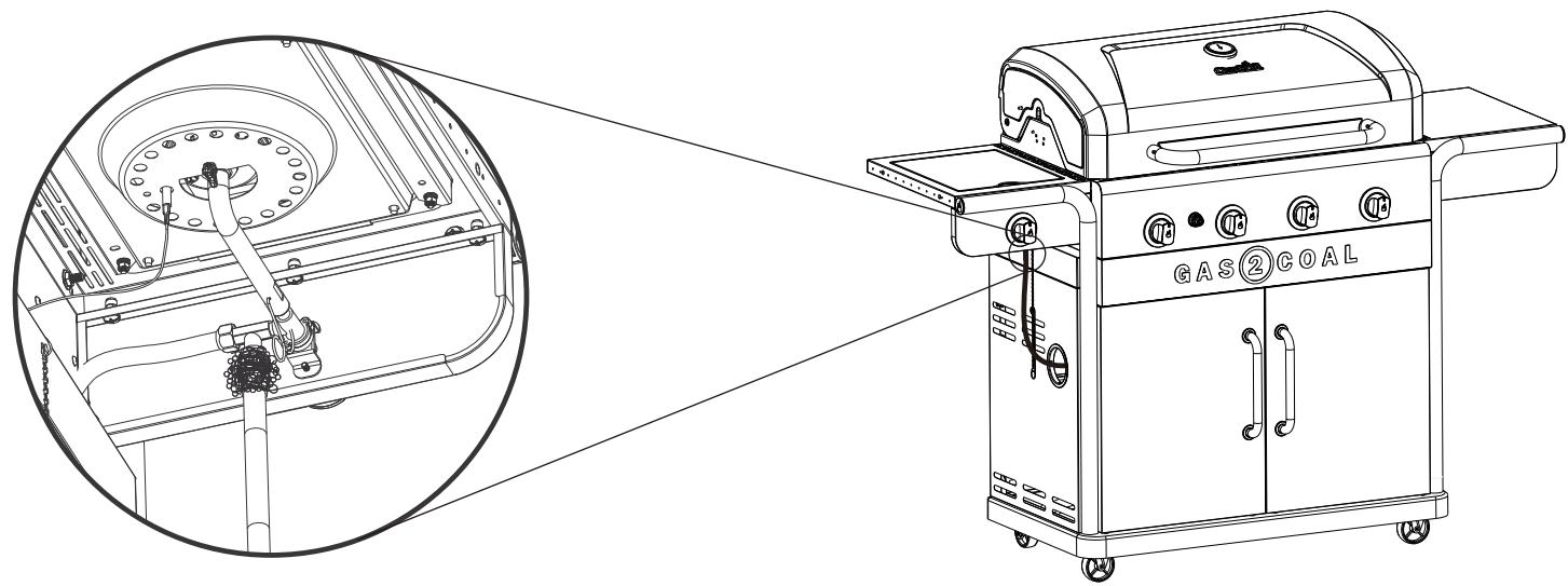 CHAR BROIL GAS2COAL - 468301421 - 468301421UK - 468302421 - PARTS LIST - 49