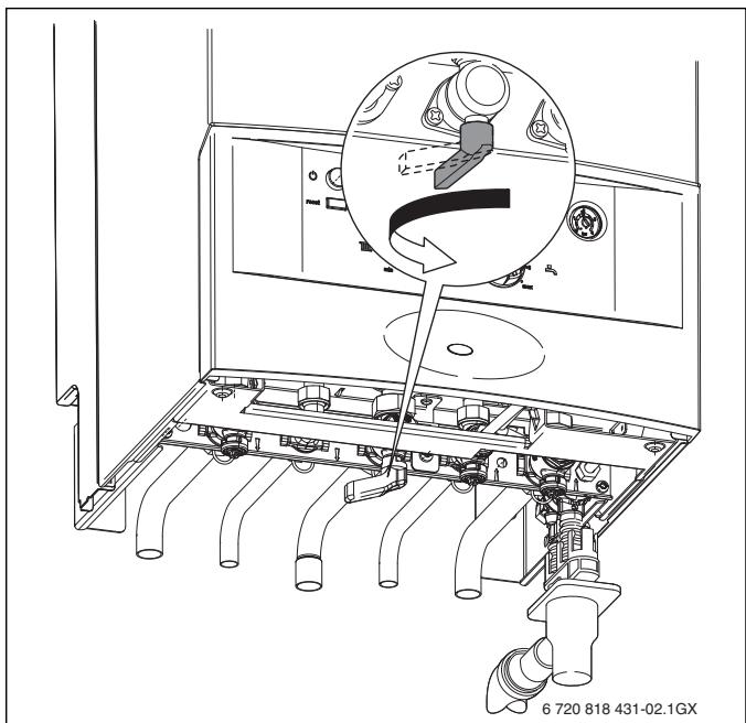 ELM LEBLANC NGLM24-7XN - NGLM23-8XN5 - Ouvrir le robinet de gaz - 1