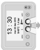FRISQUET HYDROMOTRIX - HYDROCONFORT - PRESTIGE CONDENSATION - Fonctions Avances/SAV Reglages => Température ECS - 17
