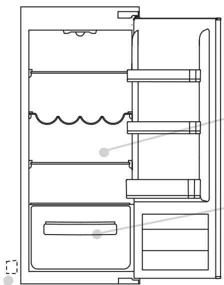 ROSIERES RSLP122N - Descongelamento do compartmento do frigorifico - 1