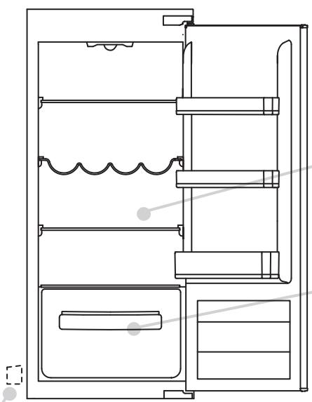 ROSIERES RSLP122N - Dégivrage du compartment du réfrigérateur - 1