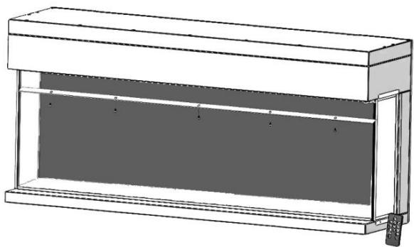 CHEMINARTE 3D encastrable 110cm - Installation - 1