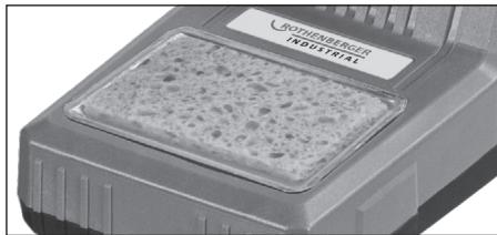 ROTHENBERGER WWS-SST60 - Placing the cleaning sponge - 1
