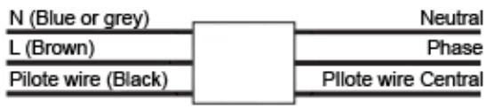 DELTACALOR TELICA EVO - DIAGRAMM FOR THE CORRECT USE OF THE PILOT WIRE - 2