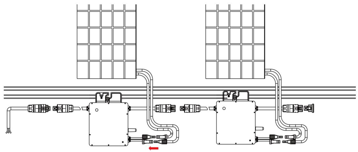 HOYMILES Bouchon étanchéité pour connecteur étanche mâle - Step 5. Connect PV Modules - 1