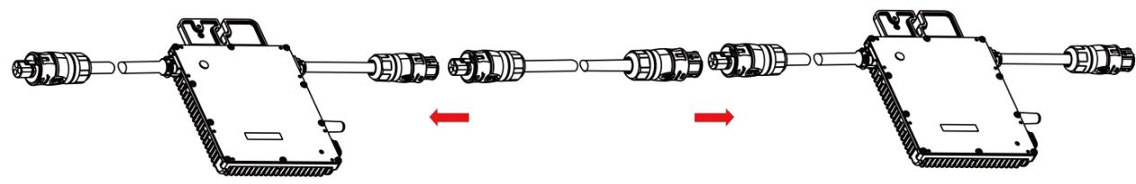 HOYMILES Bouchon étanchéité pour connecteur étanche mâle - Step 2. Connect AC Cables of Microinverter - 2