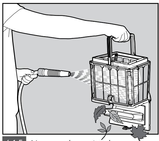 MAYTRONICS SEAMASTER PLUS - Nettoyage après usage - Désassemblage et nettoyage du panier à double filtrage - 5