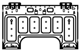 QLIMA SC 54xx - SC 60xx - SC 61xx - DIMENSIONS DE LA PLAQUE DE FIXATION - 2