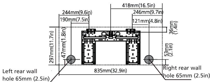 QLIMA SC 54xx - SC 60xx - SC 61xx - MOUNTING PLATE DIMENSIONS - 6