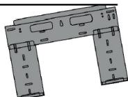 QLIMA SC 54xx - SC 60xx - SC 61xx - AFMETINGEN VAN DE BEVESTIGINGSPLAAT - 4