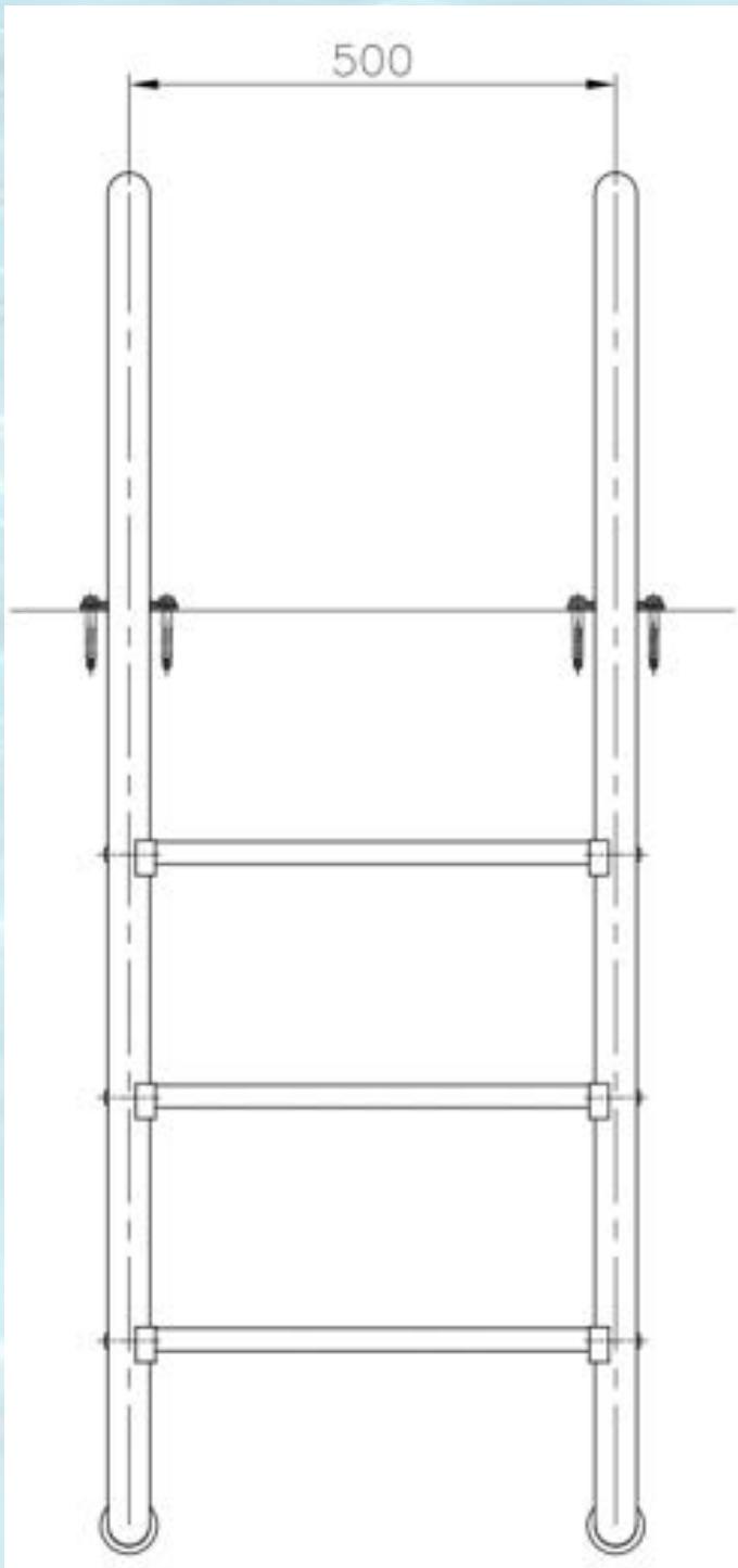 JUSTAPOSE PISCINE COMPOSITE - Installation des échelles - 1
