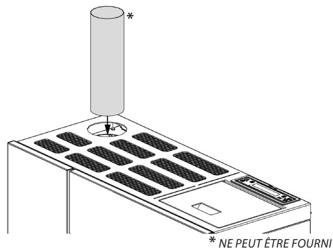 EXTRAFLAME GABRIELLA PLUS - MONTAGE SORTIE FUMÉES SUPÉRIEURE - 6