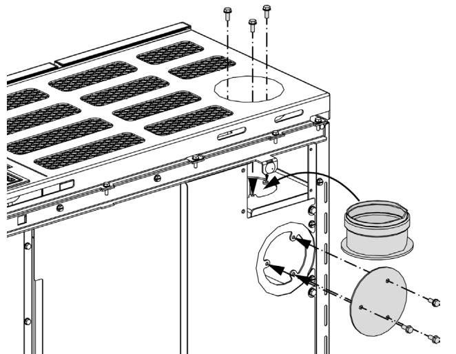 EXTRAFLAME GABRIELLA PLUS - MONTAGE SORTIE FUMÉES SUPÉRIEURE - 4