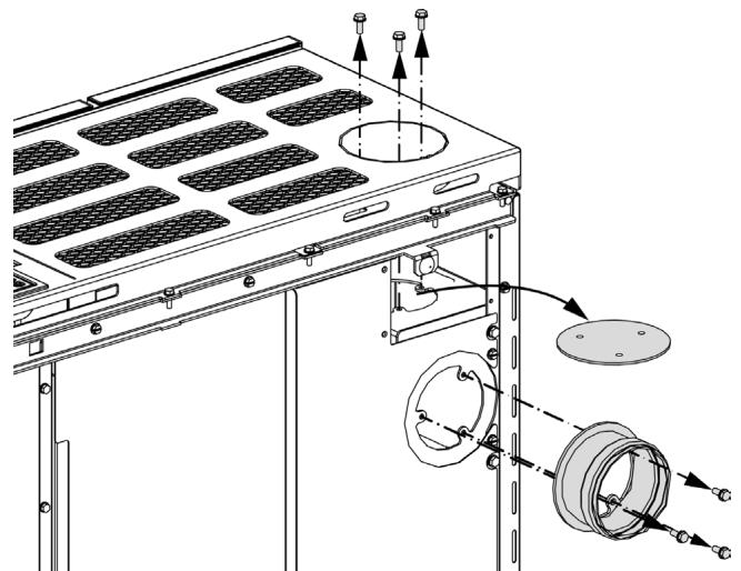EXTRAFLAME GABRIELLA PLUS - MONTAGE SORTIE FUMÉES SUPÉRIEURE - 3