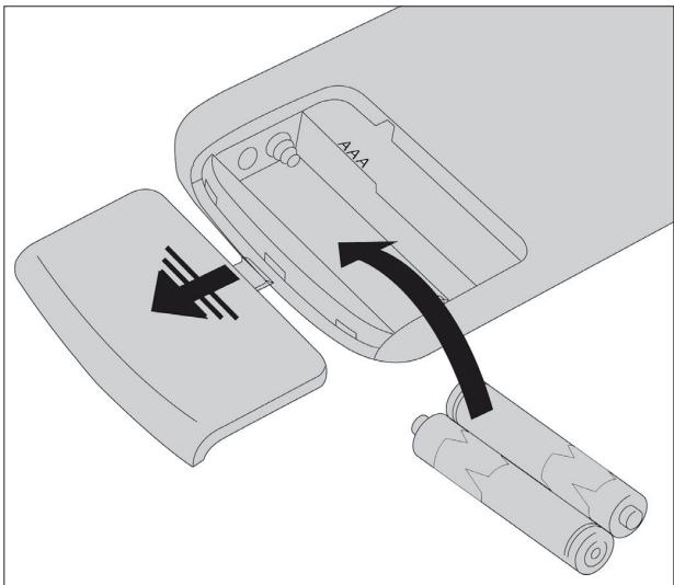 EXTRAFLAME ROSANNA IDRO - INSERTION DES PILES - 1